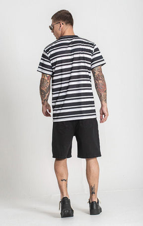 t-shirts / Black K Striped Tee