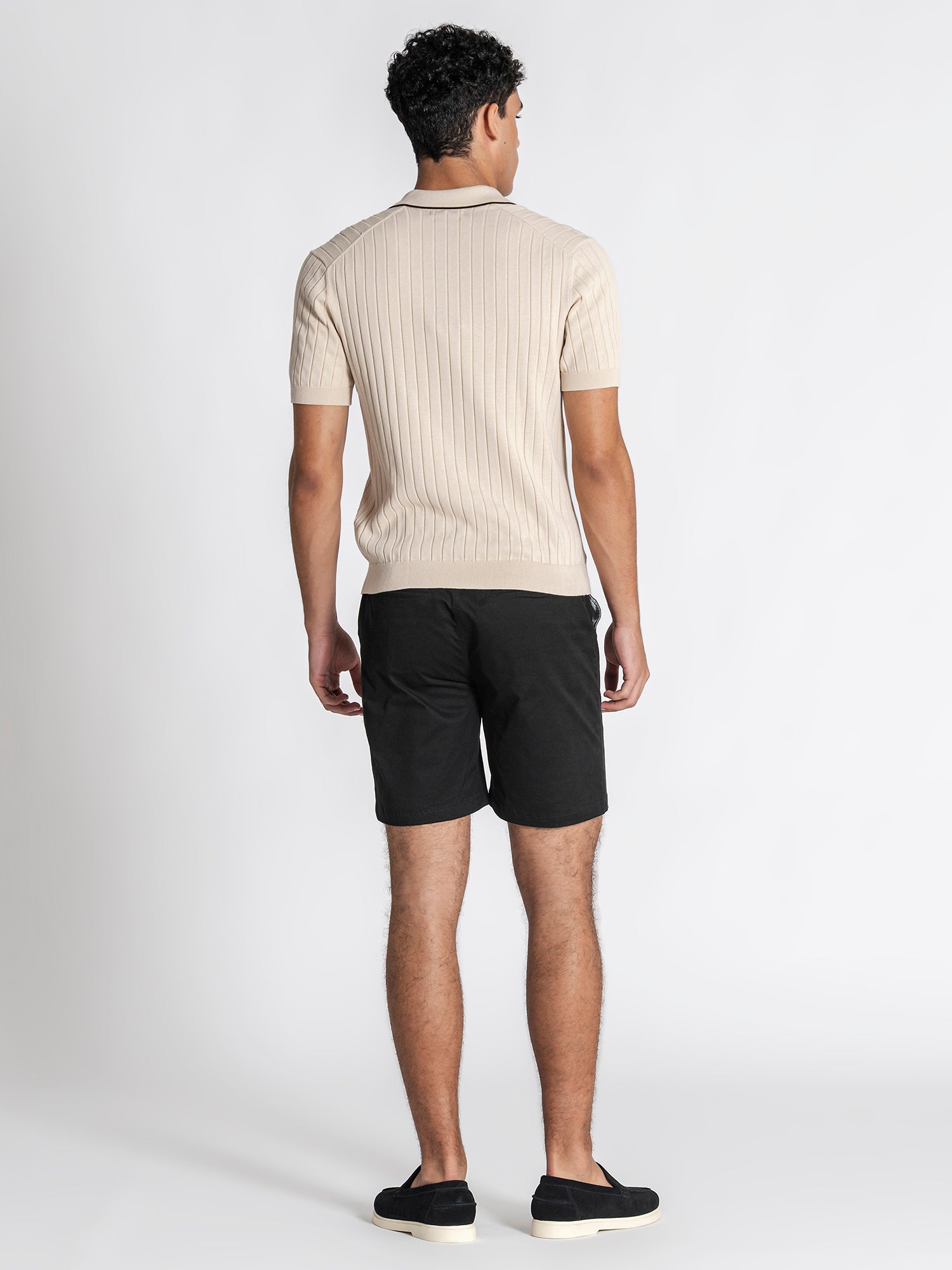 polos / Beige GG Knit "V" Polo