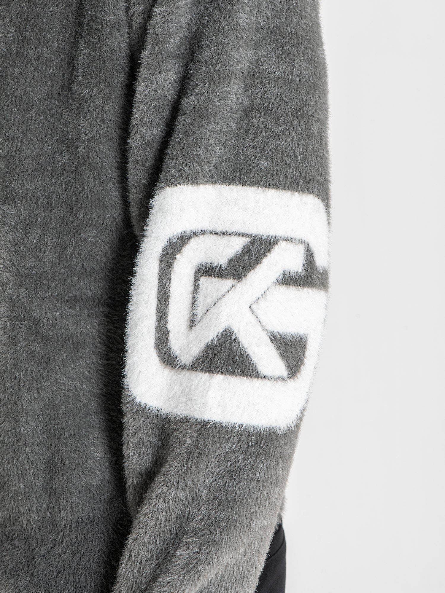 sweats / Grey Structure Knit Sweater