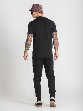 t-shirts / Black ChoKo Elastic Tee