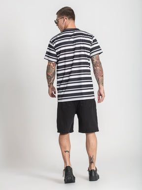 t-shirts / Black K Striped Tee