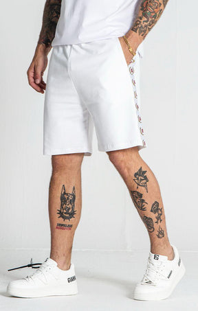 shorts / White Retro Shorts