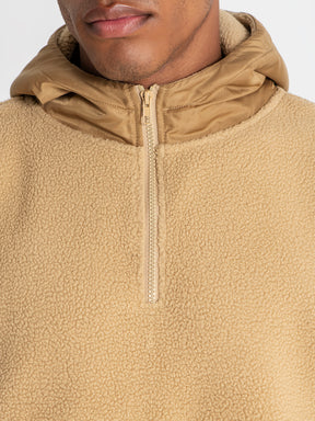 hoodies / Camel Cargo Sherpa Hoodie