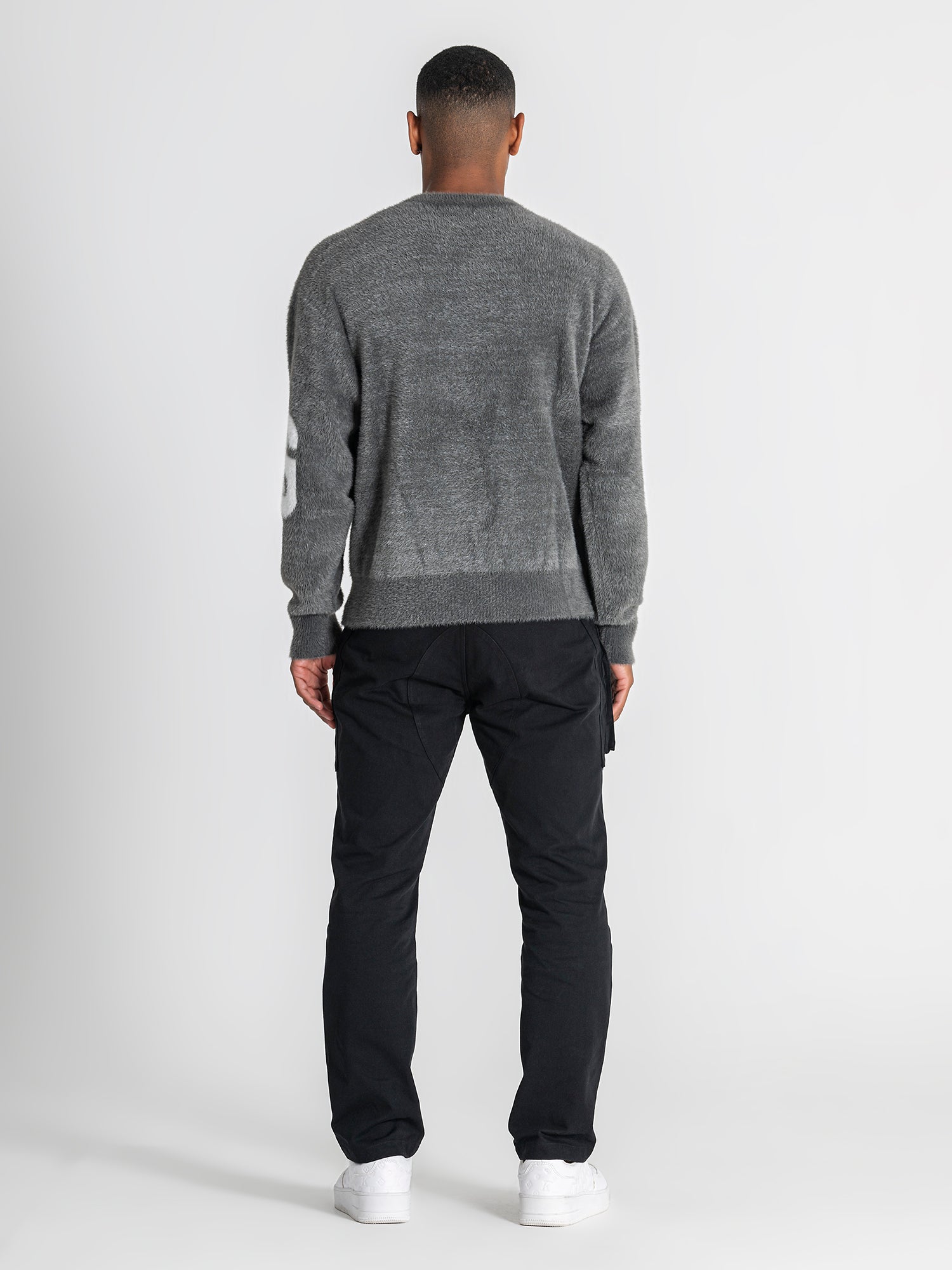 sweats / Grey Structure Knit Sweater