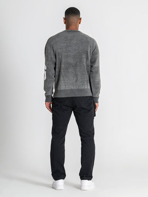 sweats / Grey Structure Knit Sweater