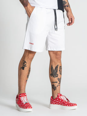 shorts / White Block Shorts