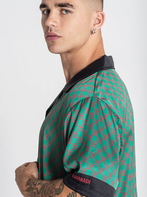 shirts / Green GK Mania Satin Shirt