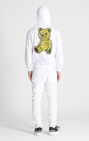 hoodies / White Smiley Bear Hoodie