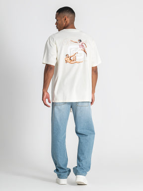 t-shirts / Beige Heresy Acid Wash Tee