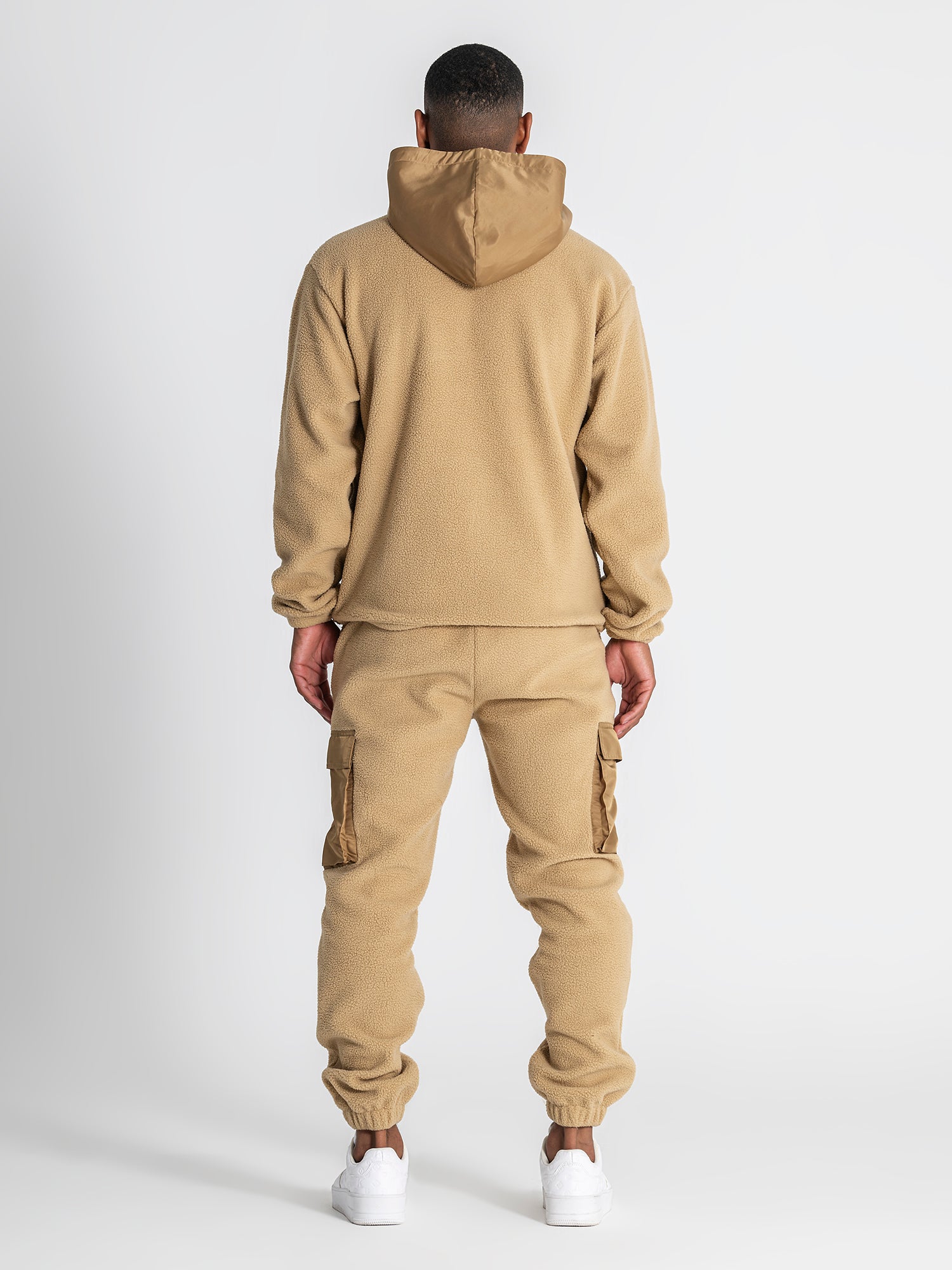 hoodies / Camel Cargo Sherpa Hoodie