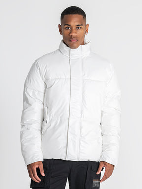 puffers / White Statement Puffer Jacket