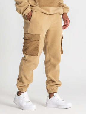 joggers / Camel Cargo Sherpa Joggers