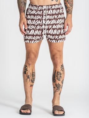 swimshorts / White Rebel Swimshorts