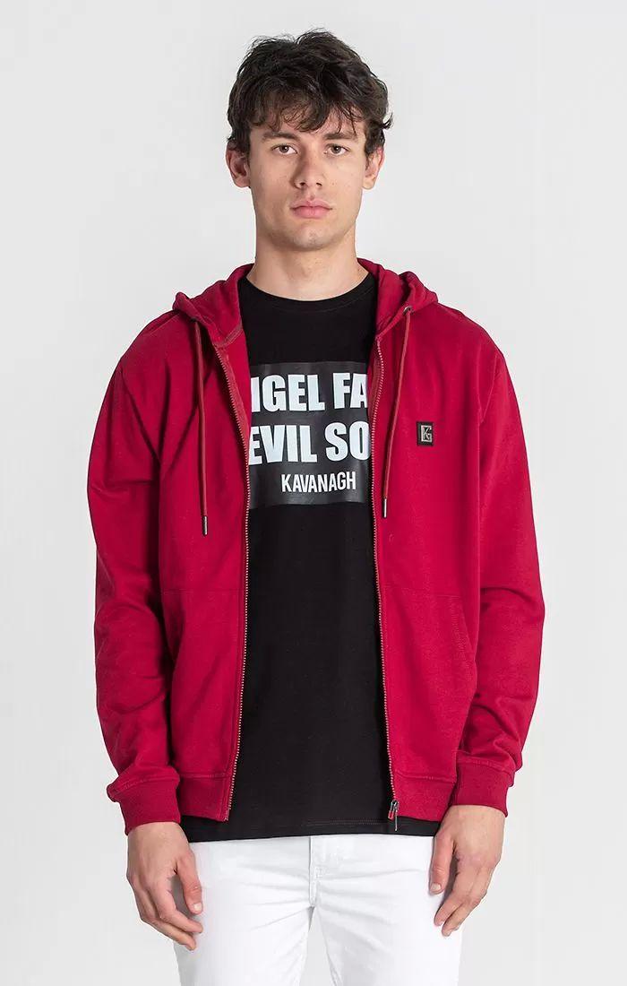 zip jackets / Burgundy Doppelganger Hoodie Jacket