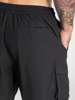 swimshorts / Black Cargo Swimshorts