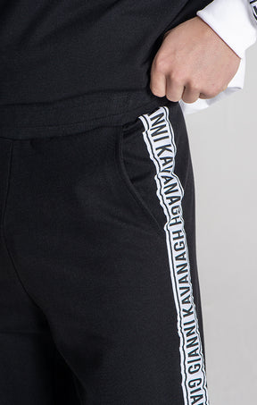 Black Partition Joggers