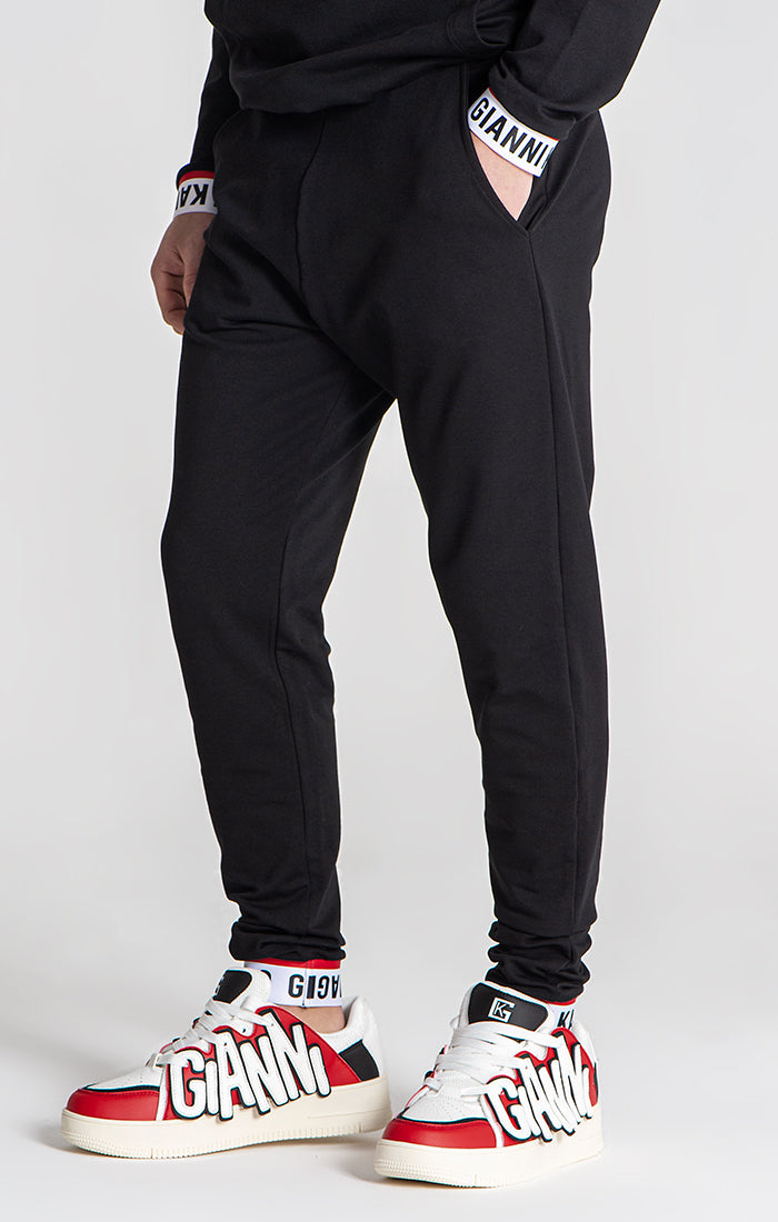 Black Track Joggers