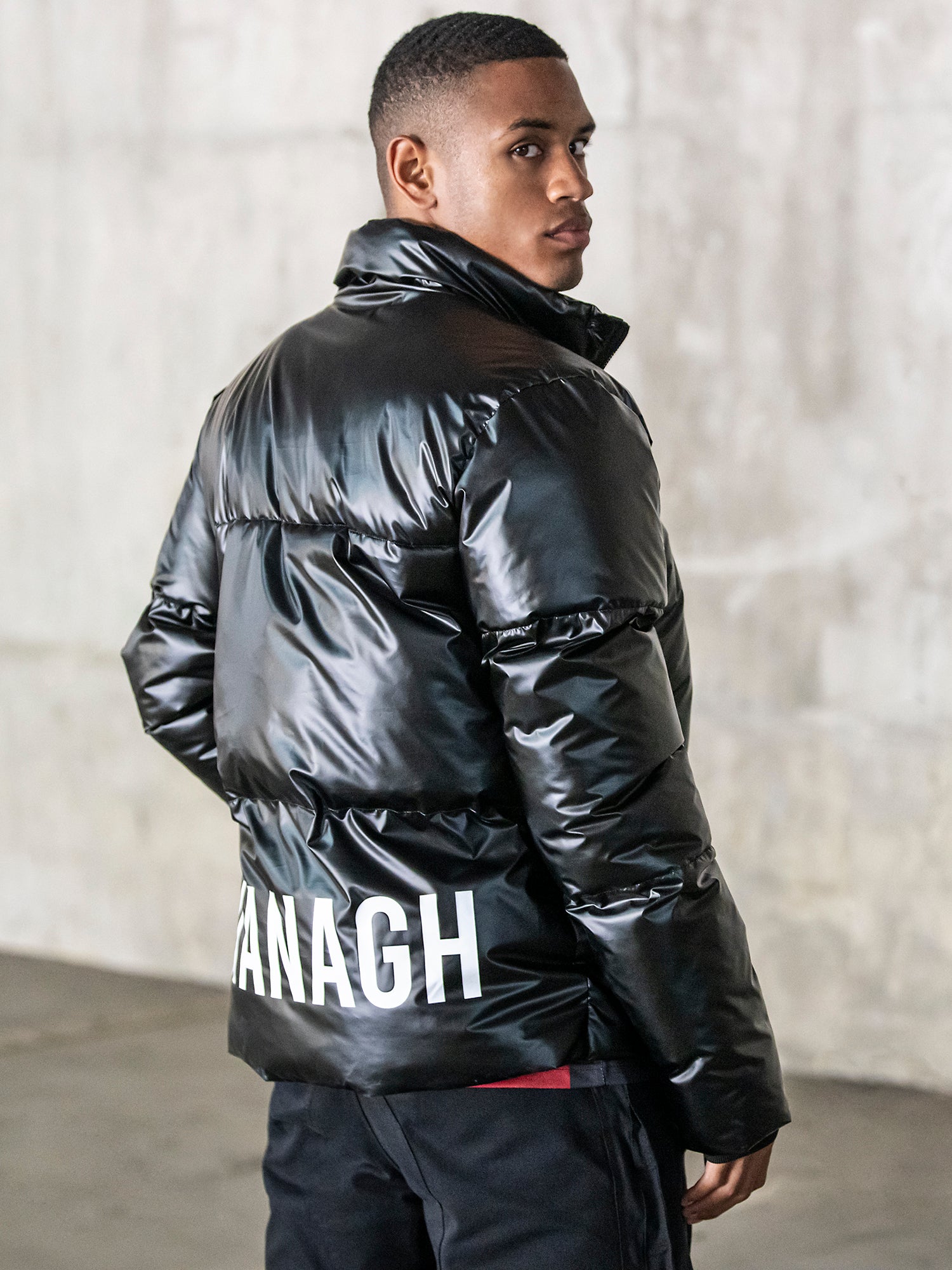 Black Statement Puffer Jacket