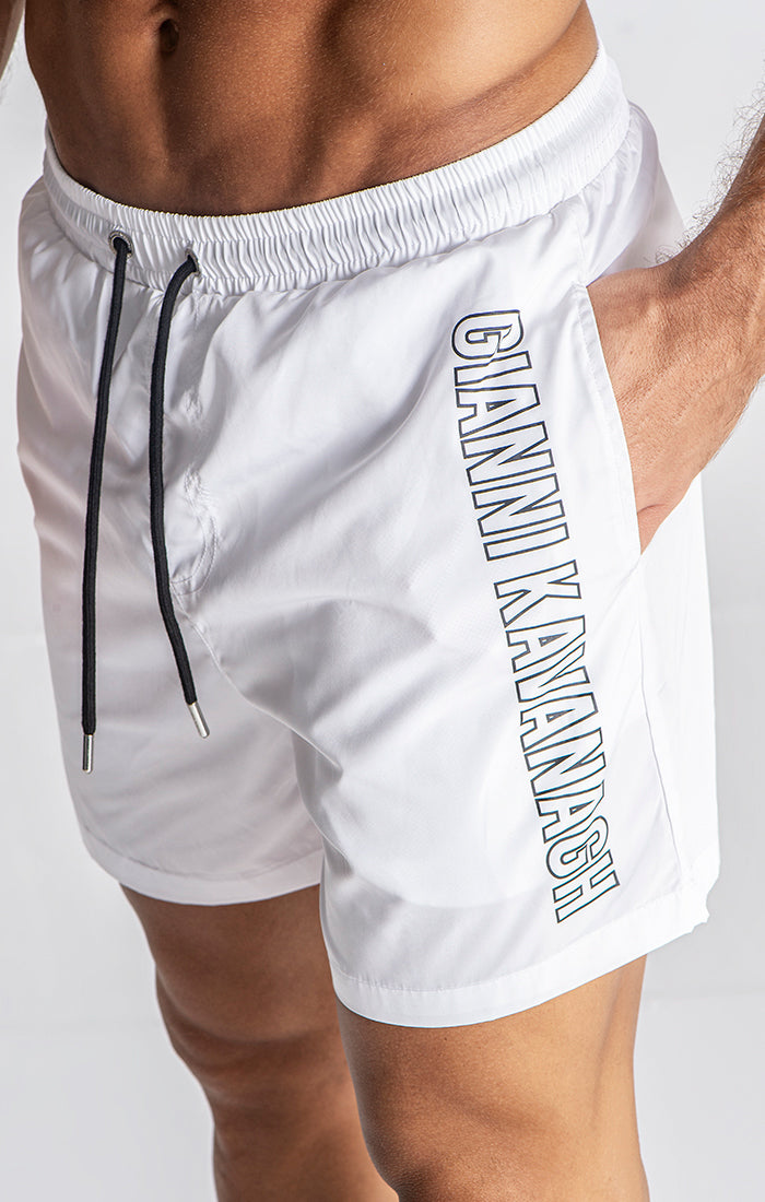 White Limit Swimshorts