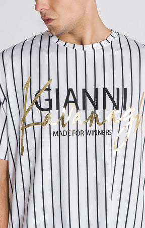 White Sunlight Striped Tee