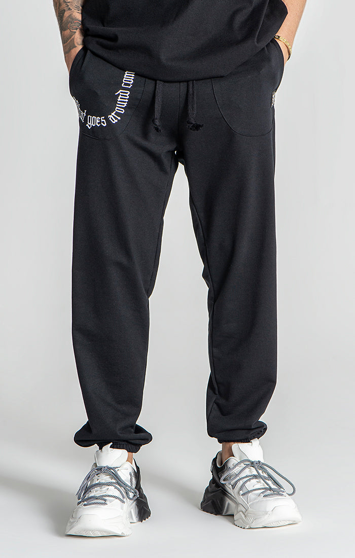 Black Karma Loose Joggers