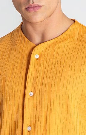 Yellow Waffle Baseball shirt