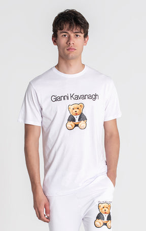 White GK Teddy Bear Tee