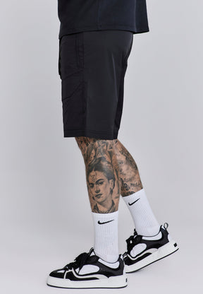 Black Cargo Shorts (2)