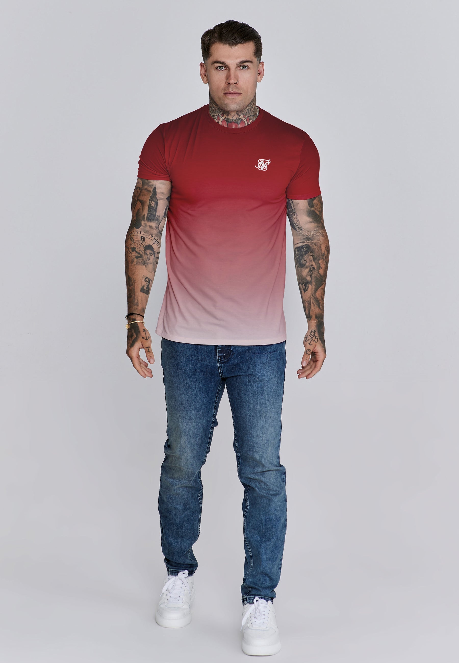 Red White Fade T-Shirt (1)