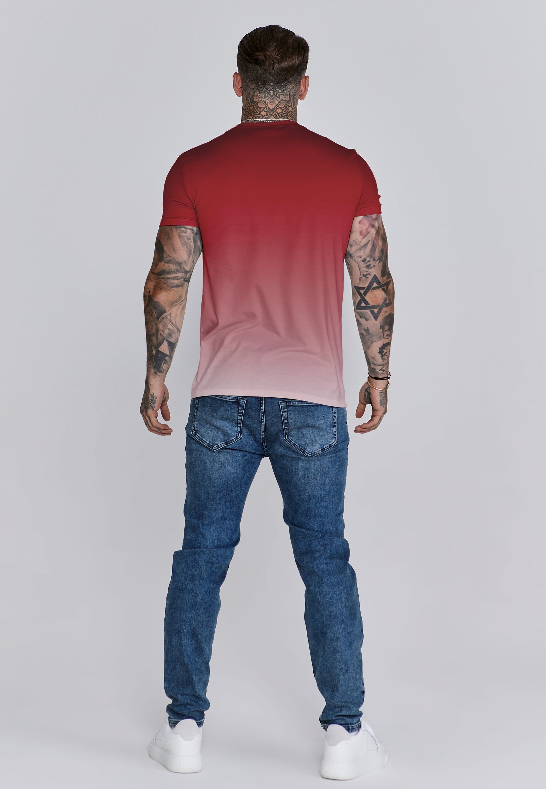 Red White Fade T-Shirt (4)