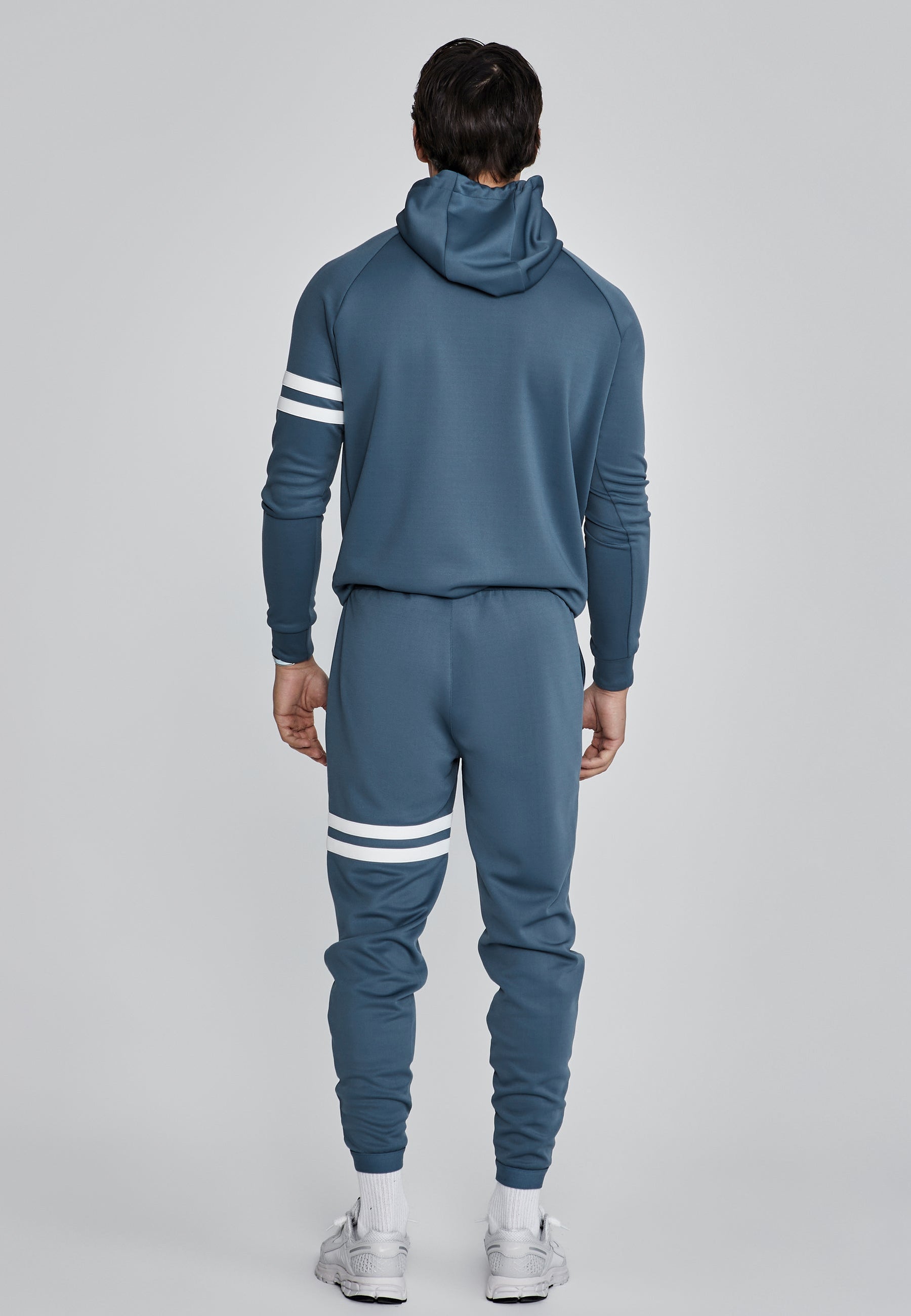 Blue Muscle Fit Hoodie (4)