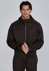 Brown Full Zip Hoodie