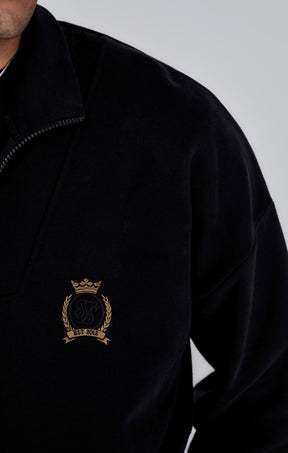 Black Quarter Zip Sweater (2)
