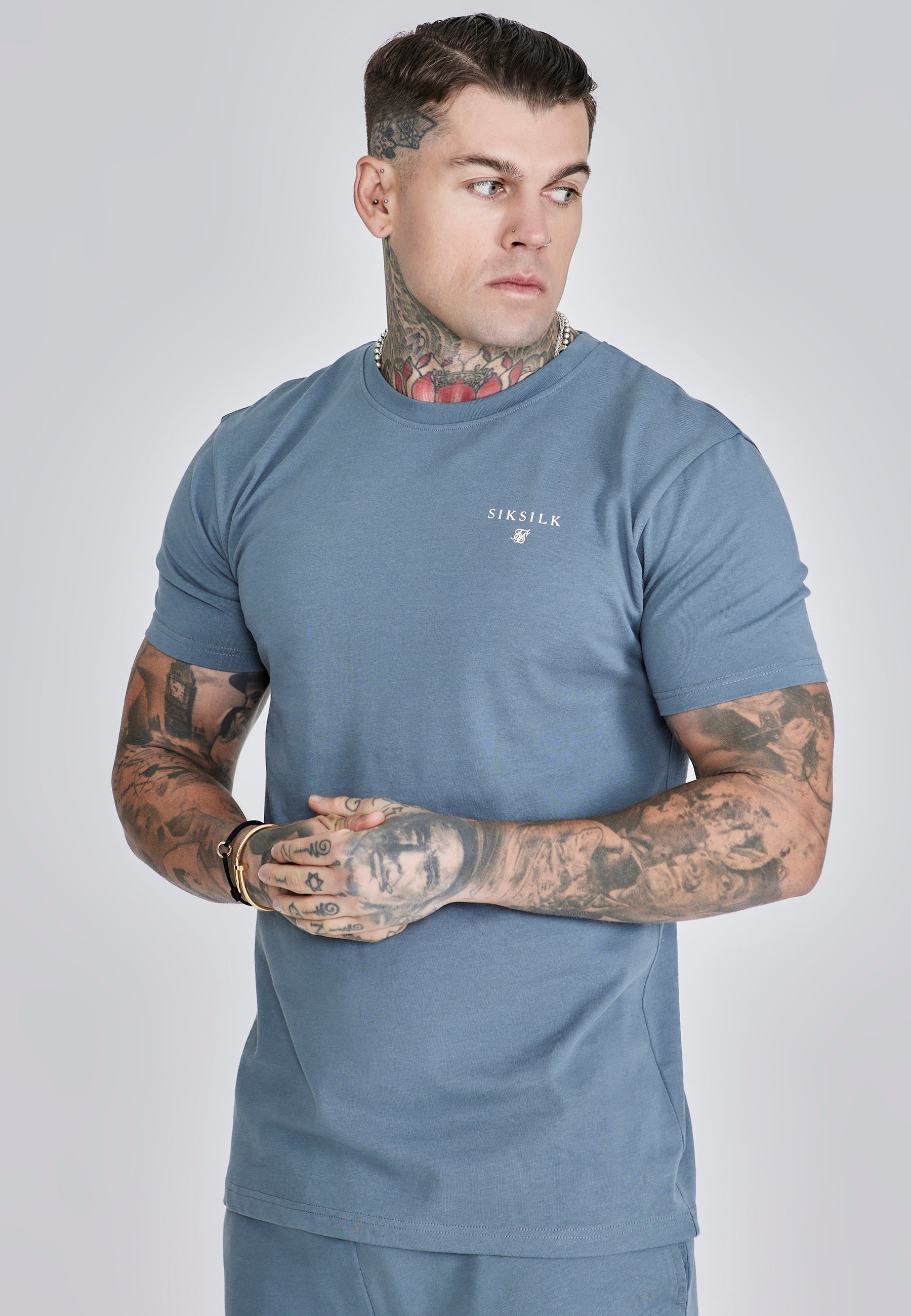 Grey T-Shirt and Shorts Set (1)