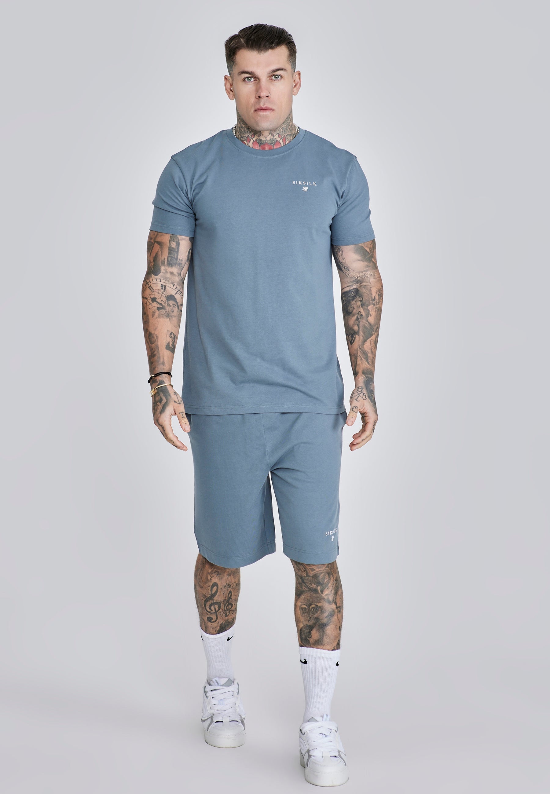 Grey T-Shirt and Shorts Set (3)