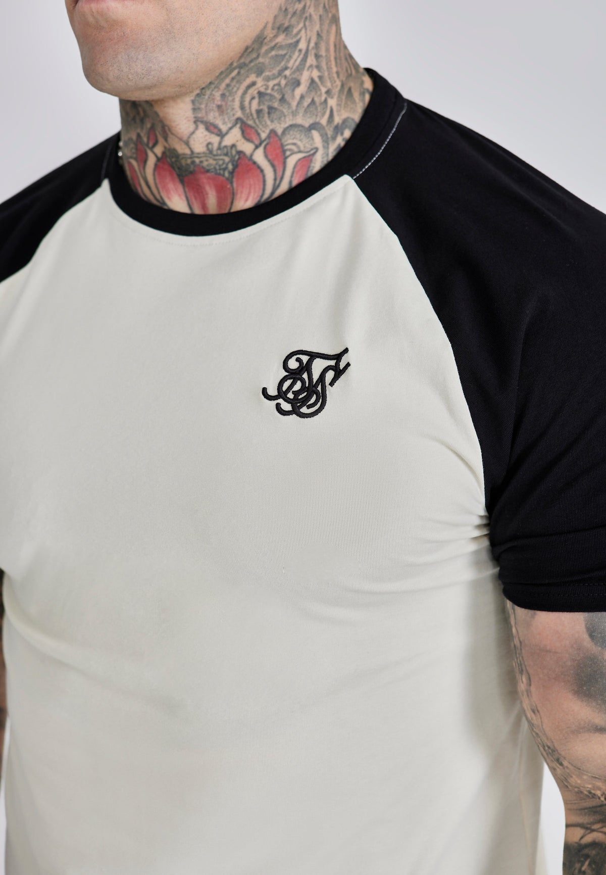 Ecru Black Raglan T-Shirt (1)