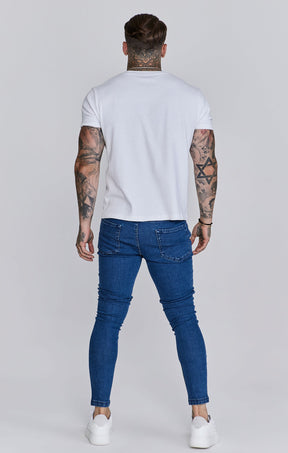 Blue Distressed Skinny Jeans (4)