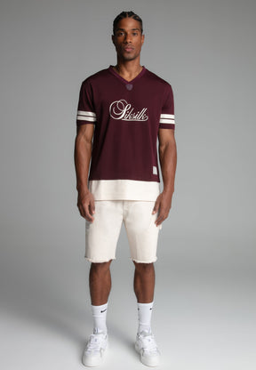 Burgundy Football T-Shirt (3)