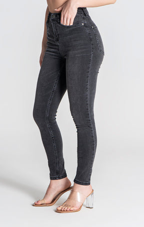 Black Rose Patch Jeans