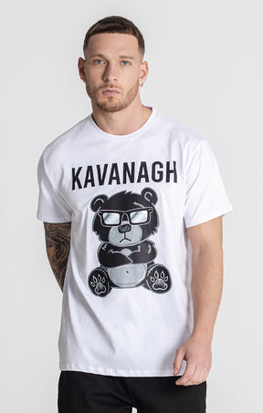 White Mad Bear Tee