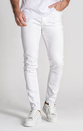 White Slim Fit Jeans