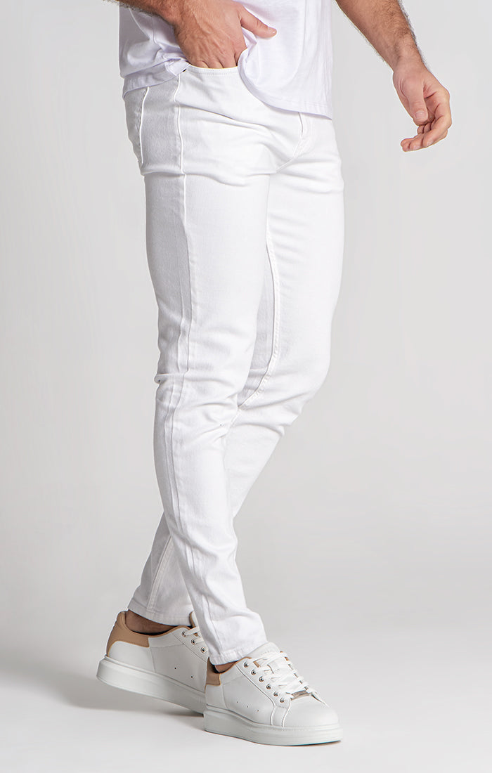 White Slim Fit Jeans