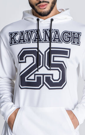 White GK25 Oversized Hoodie