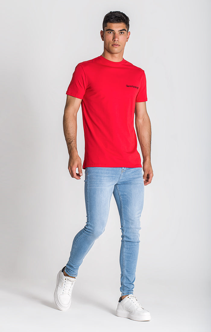 Red Essential Micro Slim Tee