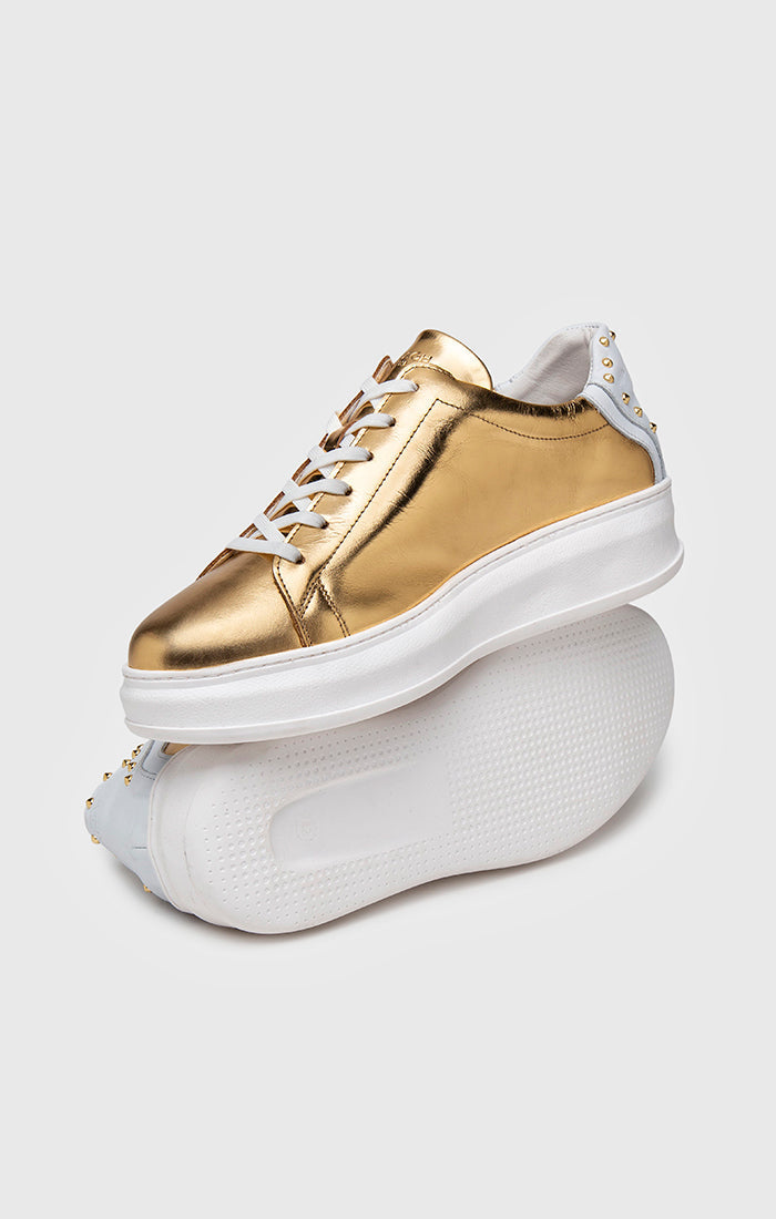 Gold Punk Upscale Sneakers