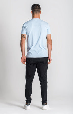 Light Blue Essential Micro Slim Tee