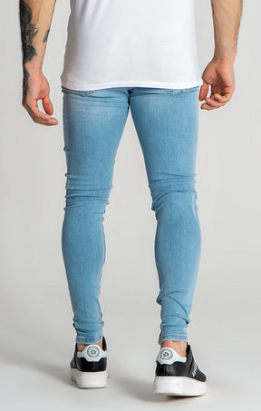 Light Blue GK Iron Destroyed Jeans