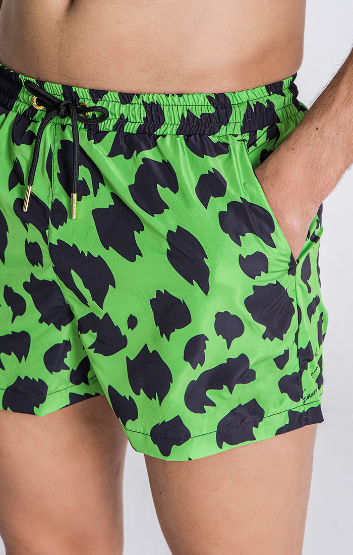 Neon Green Zanzibar Swimshorts