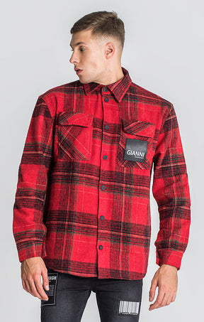 Red Warning Overshirt