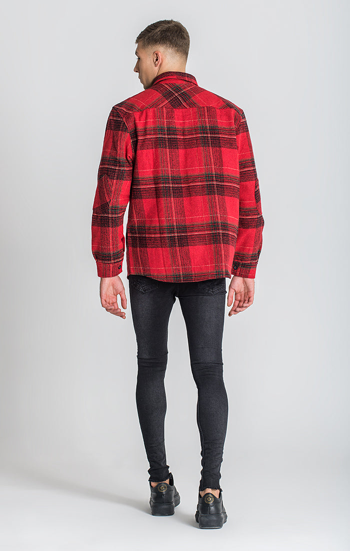 Red Warning Overshirt